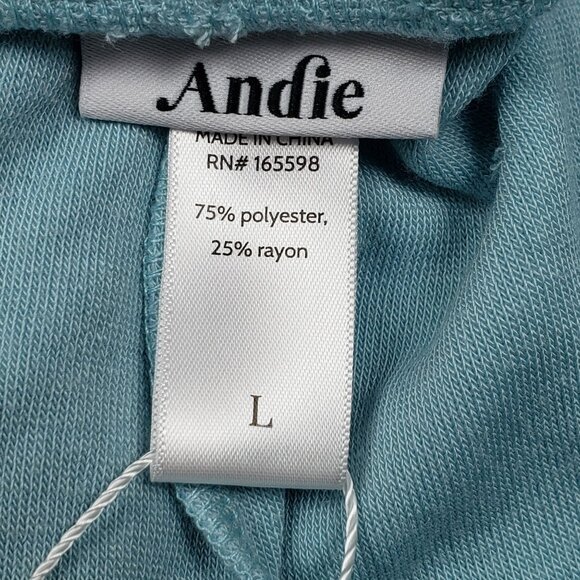 Andie Swim The Crop Pant Women's Large Cabana Blue Cover-Up Lounge & Resort Wear - Picture 11 of 16